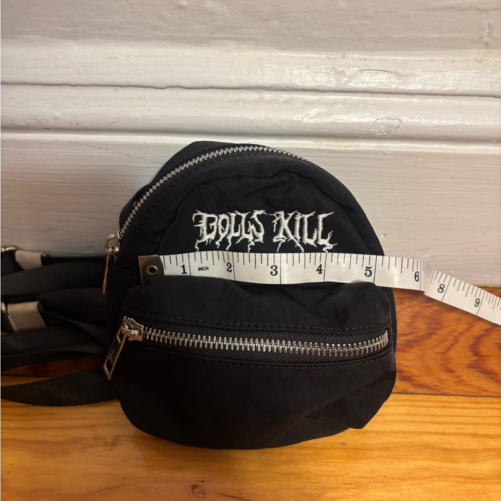 Dolls Kill Black Mini Backpack